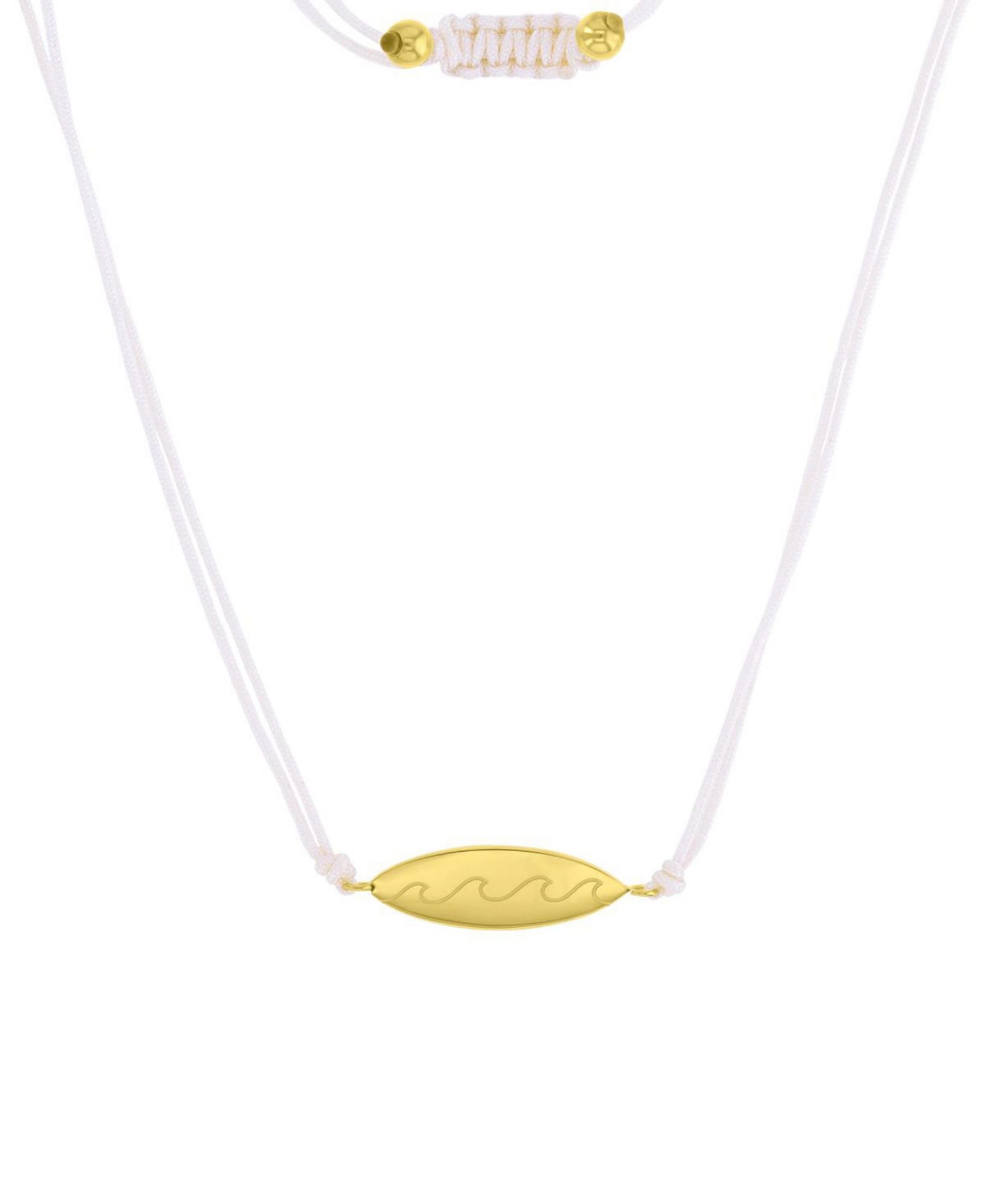 Регулируемое ожерелье ROXY Waterproof Yellow Surfboard Beads с бусинами