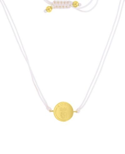 ROXY Waterproof Yellow Pineapple Beads Adjustable Necklace