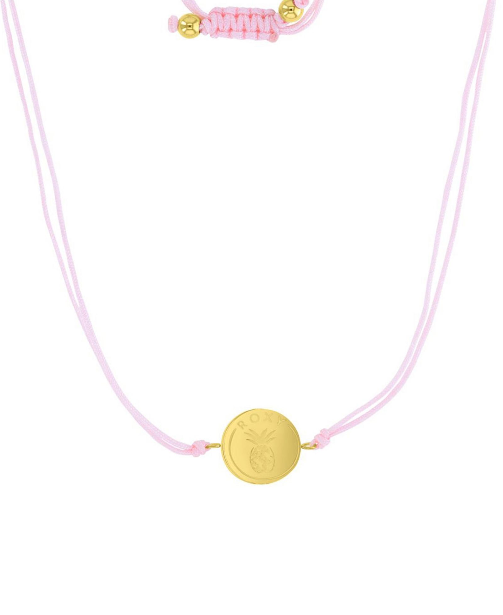 ROXY Waterproof Yellow Pineapple Beads Adjustable Necklace
