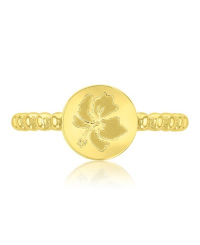 ROXY Waterproof Yellow Hibiscus Beads Ring
