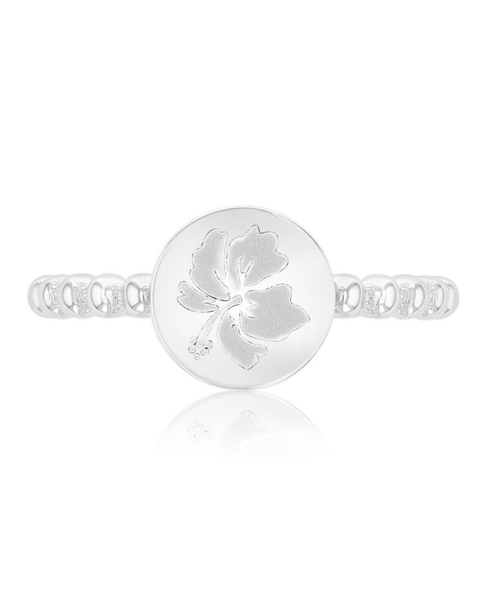 ROXY Waterproof Yellow Hibiscus Beads Ring