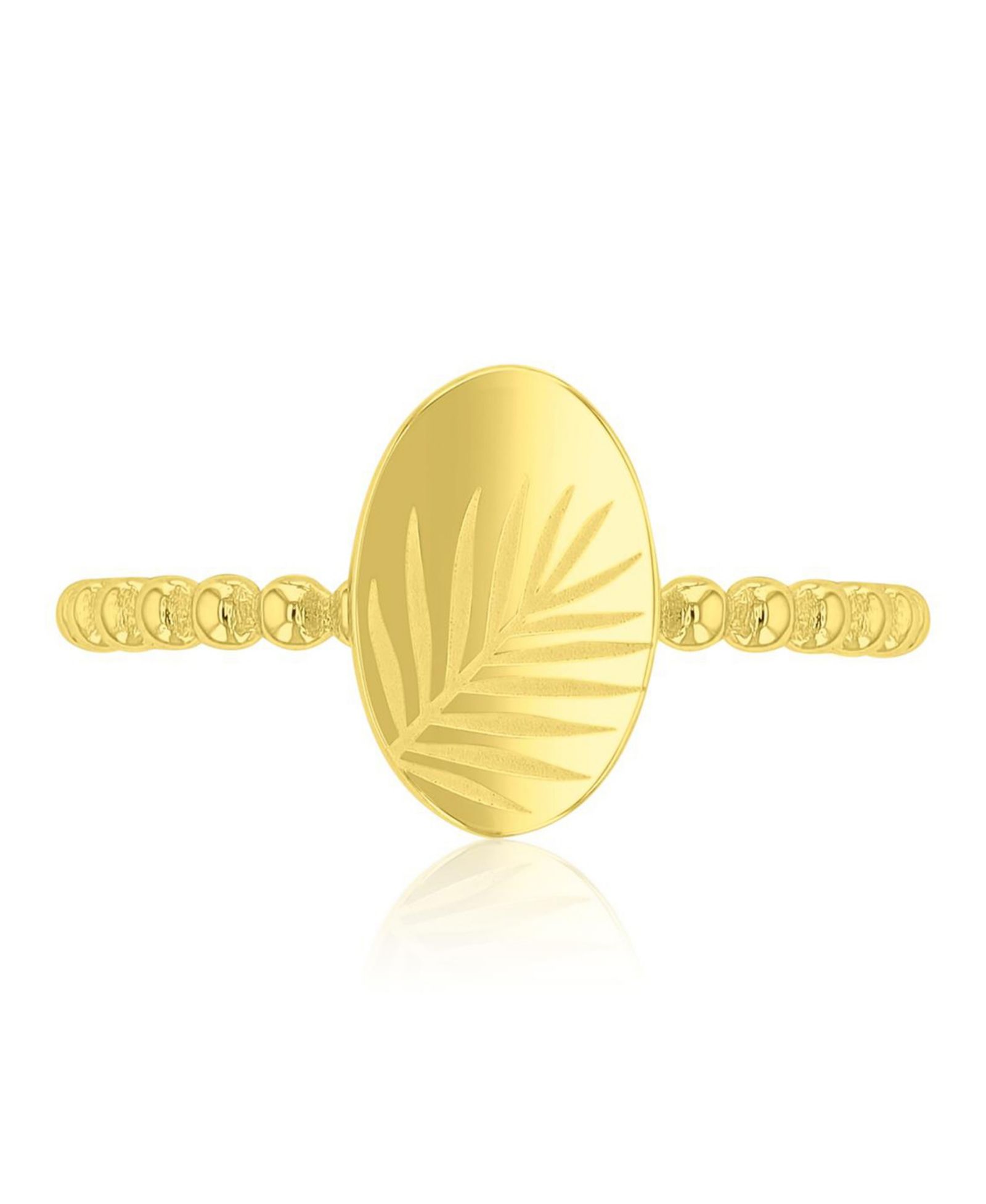 ROXY Waterproof Yellow Leaves Beads Ring