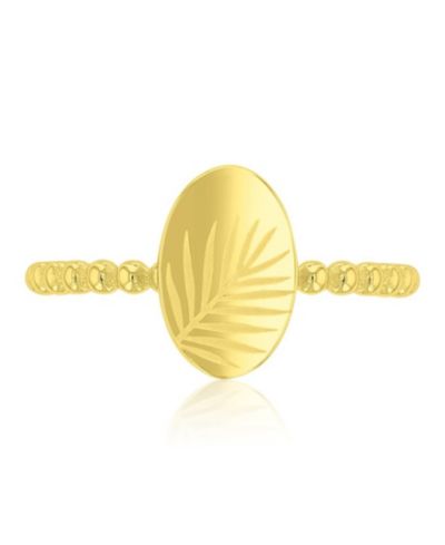 ROXY Waterproof Yellow Leaves Beads Ring