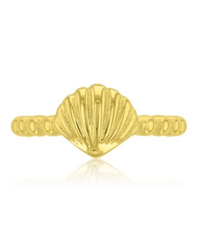 ROXY Waterproof Yellow Sea Shell Beads Ring