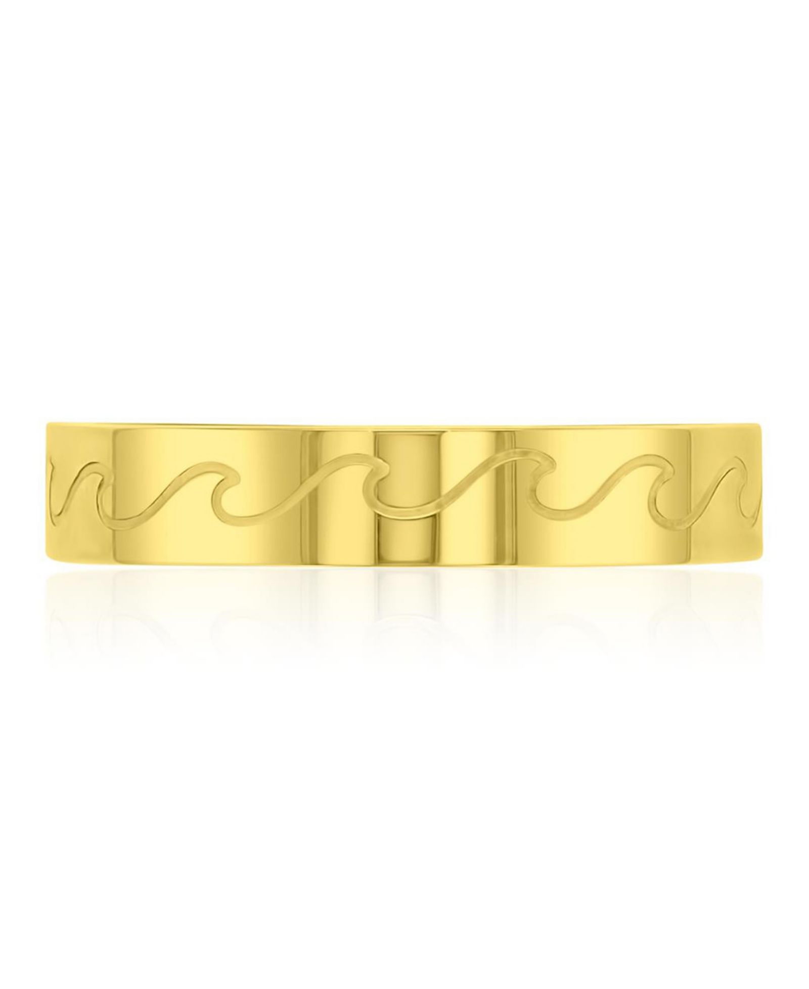 ROXY Waterproof Yellow Waves Ring