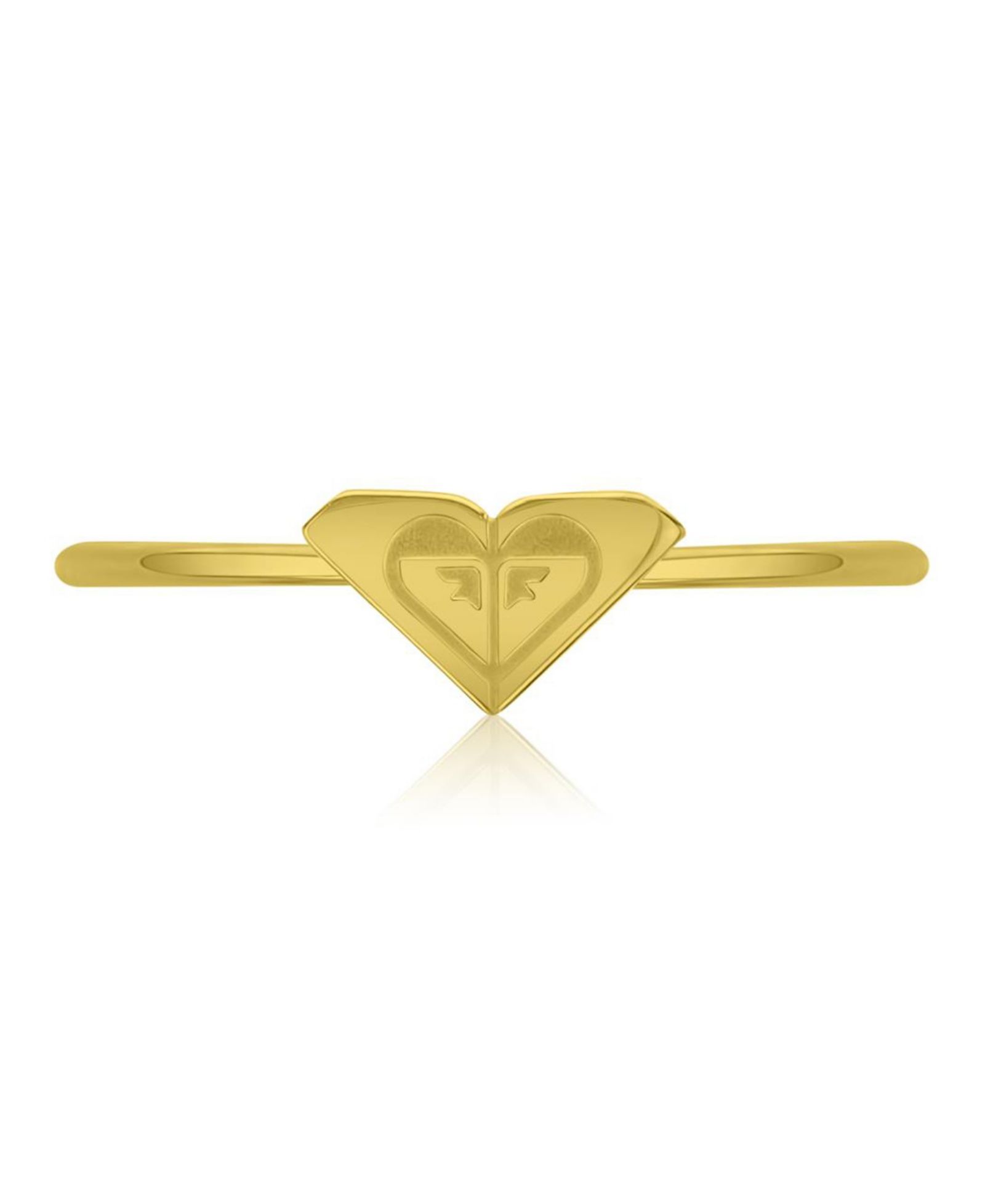 ROXY Waterproof Yellow Triangular Heart Ring