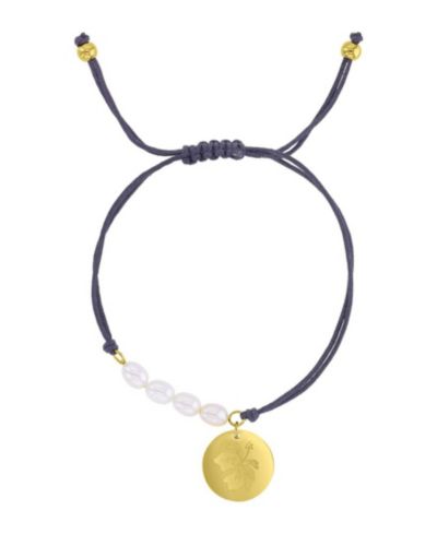 Браслет ROXY Waterproof Yellow Hibiscus Disc Pearl Adjustable Bracelet
