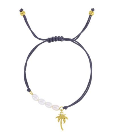 Roxy браслет Roxy Waterproof Yellow Palm Tree Pearl Adjustable