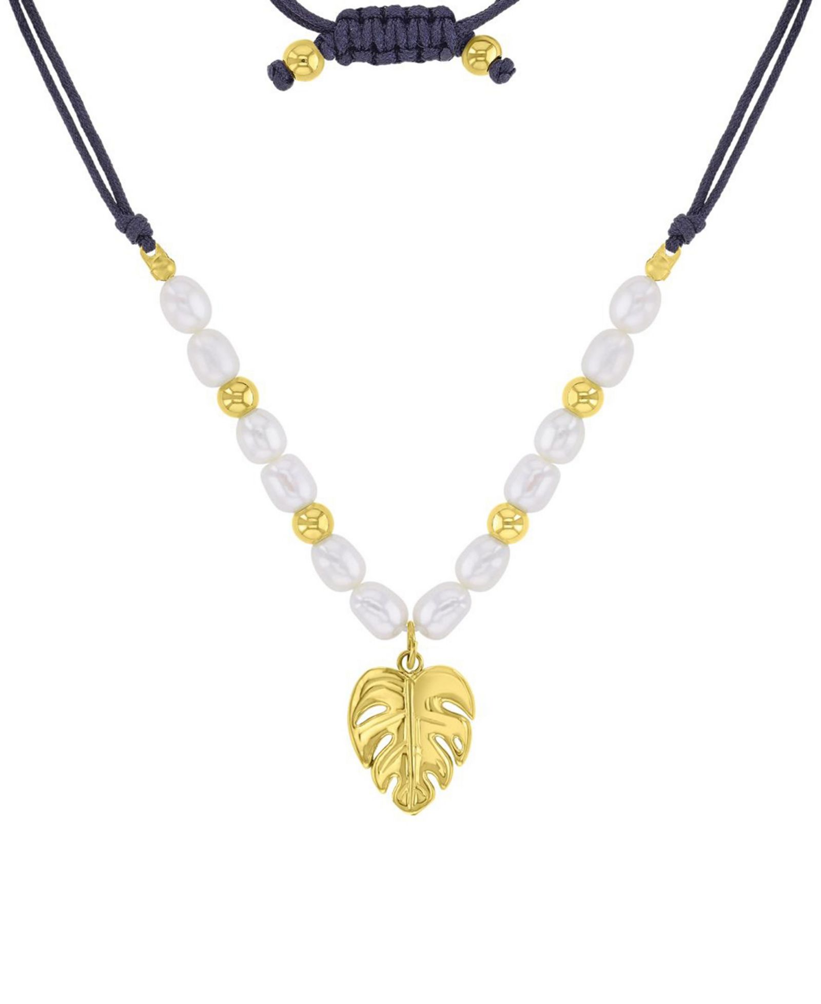 Ожерелье ROXY Waterproof Yellow Palm Leaf Pearl Adjustable