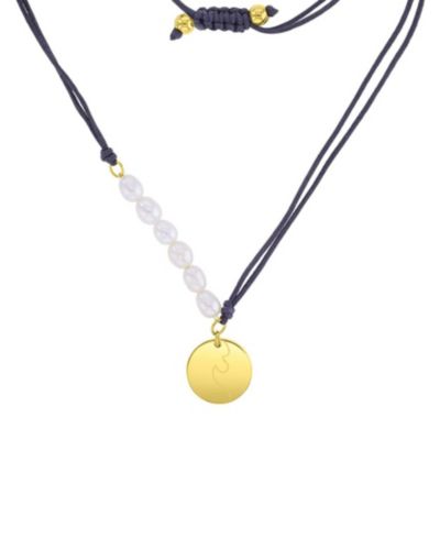 ROXY водонепроницаемое ожерелье с жемчугом Freshwater Pearl, желтое