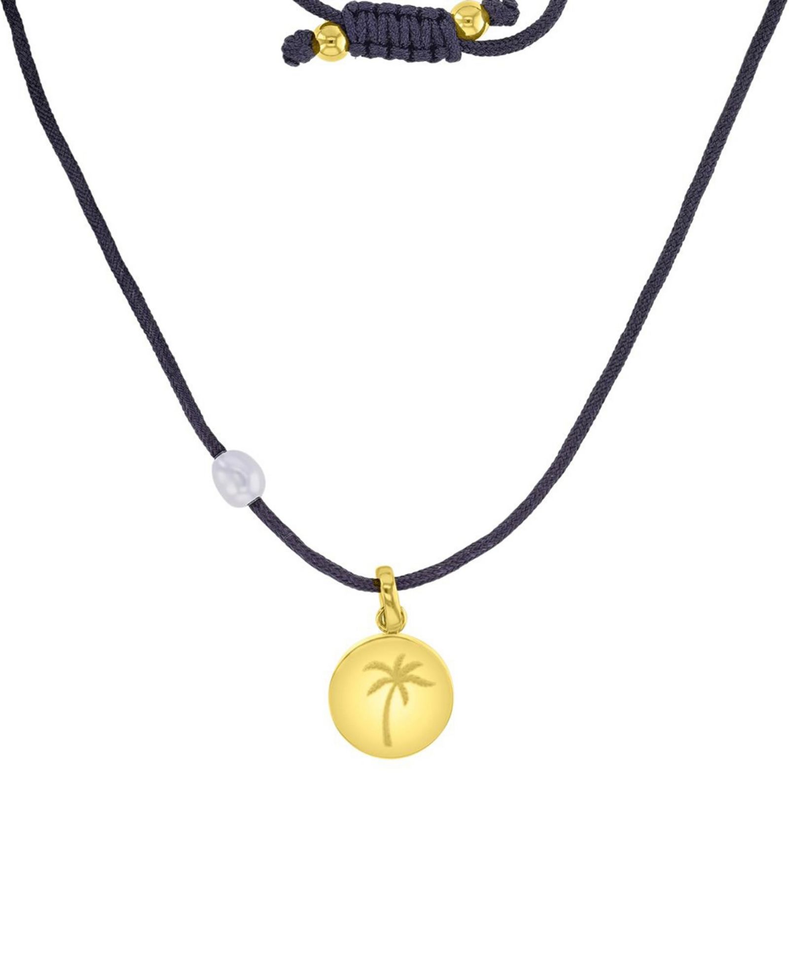 ROXY регулируемое ожерелье с жемчугом Yellow Heart Waterproof