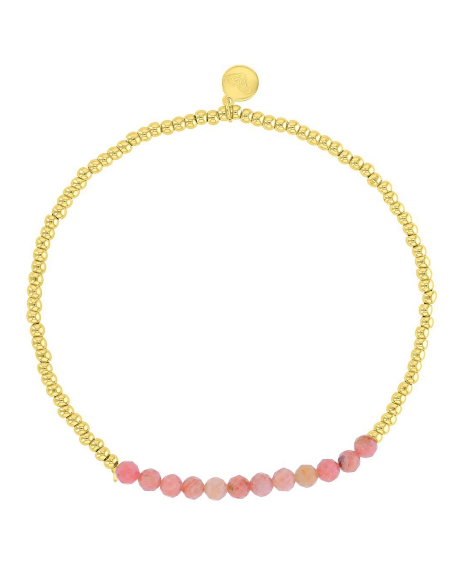 Roxy водонепроницаемый браслет Yellow Pink Rhodonite Stretch