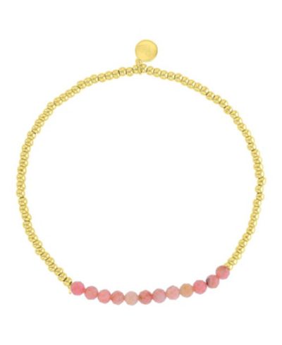 Roxy водонепроницаемый браслет Yellow Pink Rhodonite Stretch