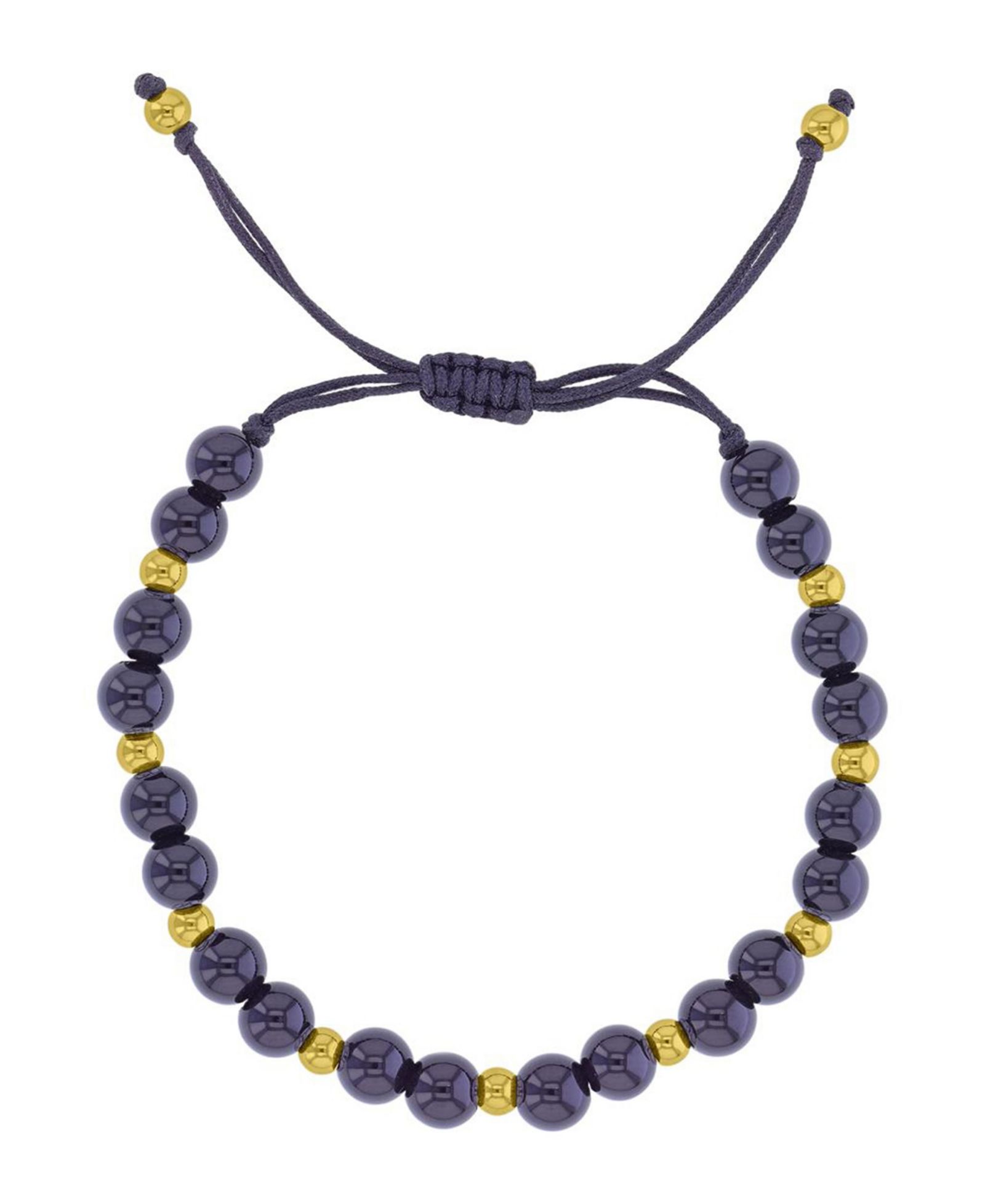 Roxy Waterproof Yellow Black Onyx Adjustable Bracelet