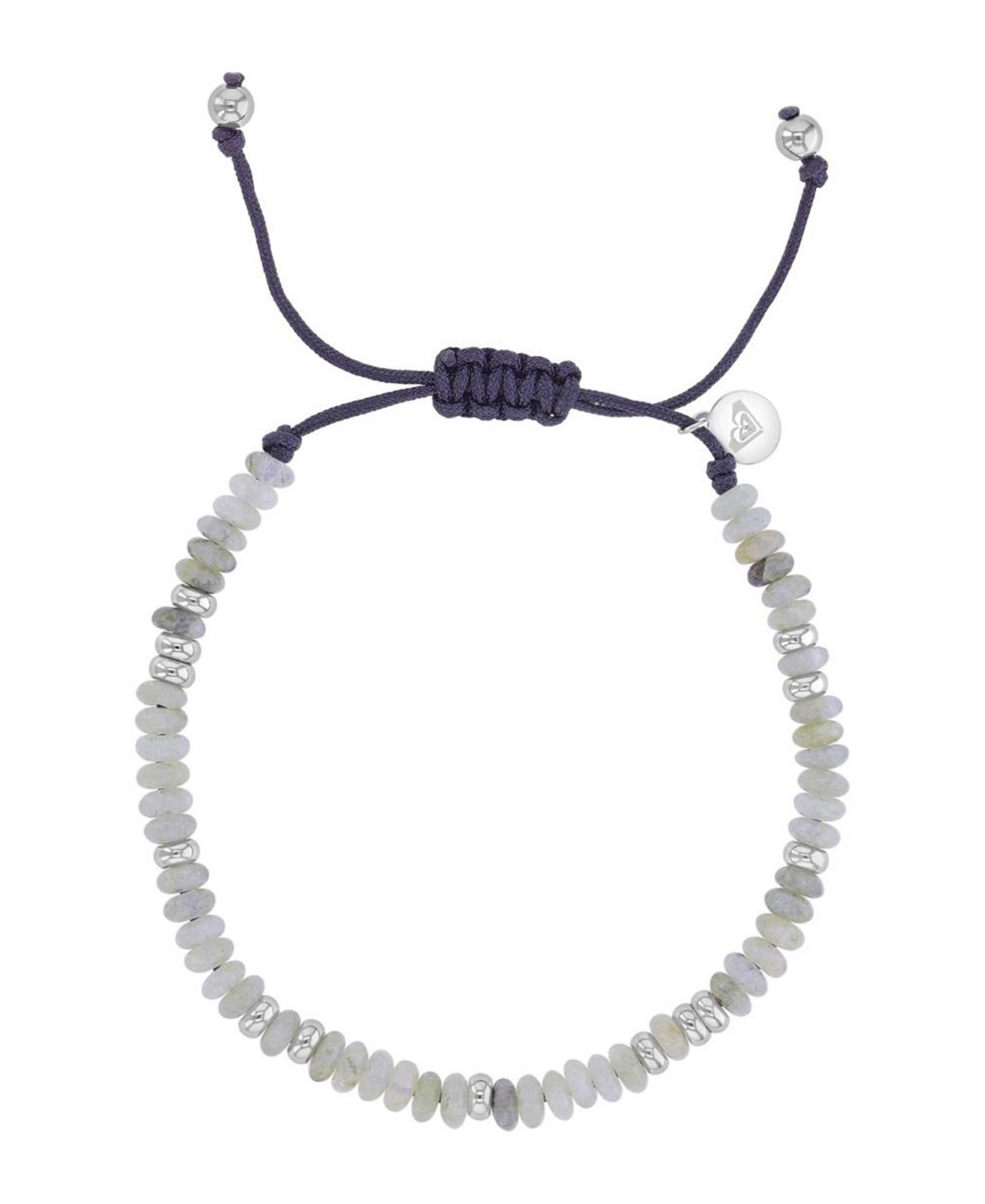 Roxy Waterproof Platinum Labradorite Adjustable Bracelet