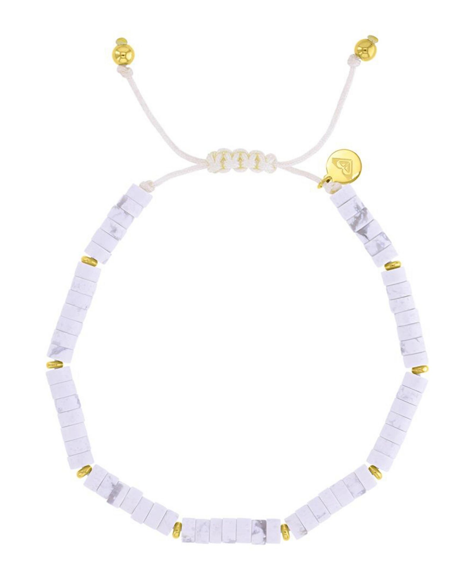 Roxy Waterproof Yellow White Turquoise Marble Adjustable Bracelet