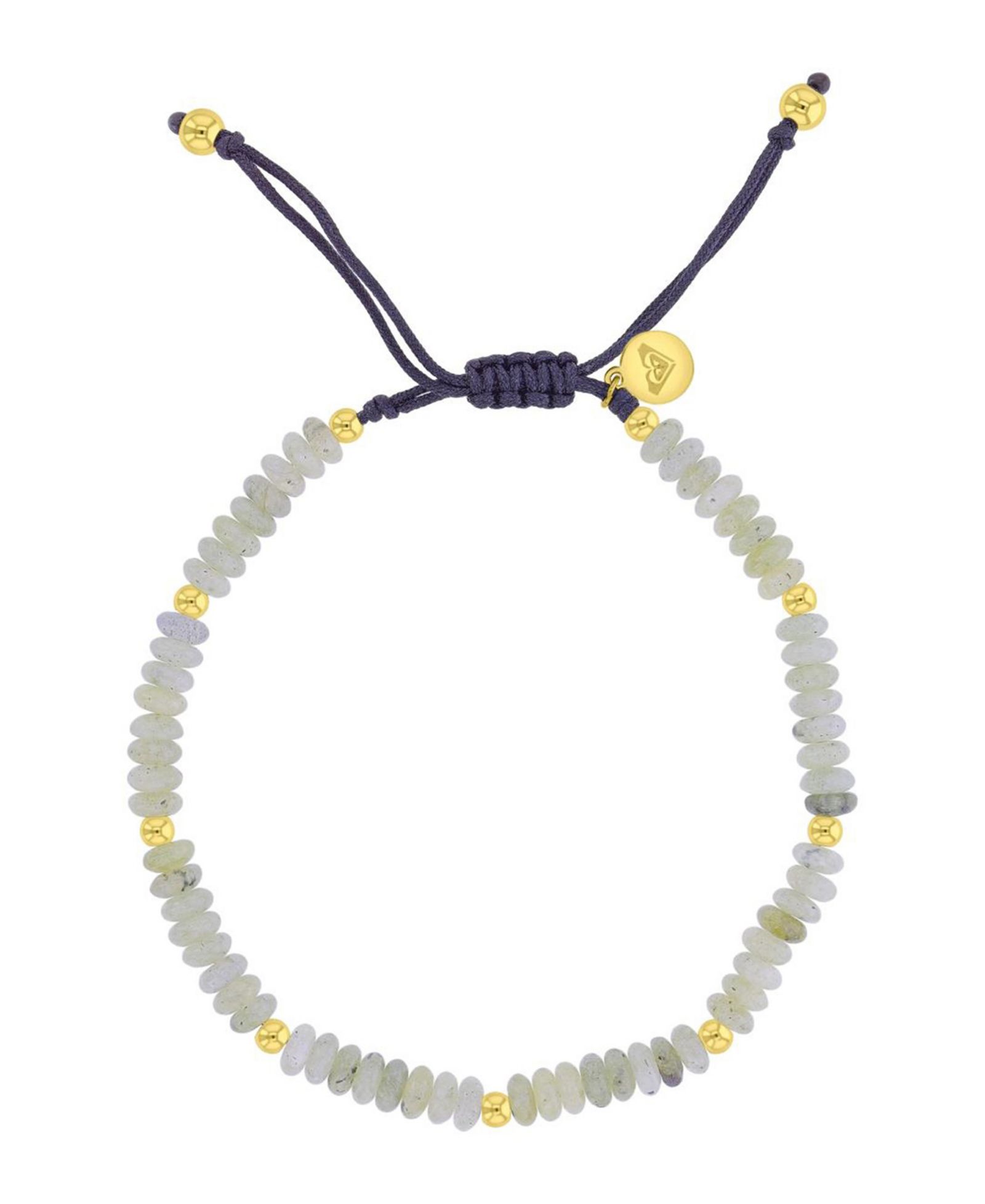 Браслет Roxy Waterproof Yellow Grey Labradorite с регулировкой