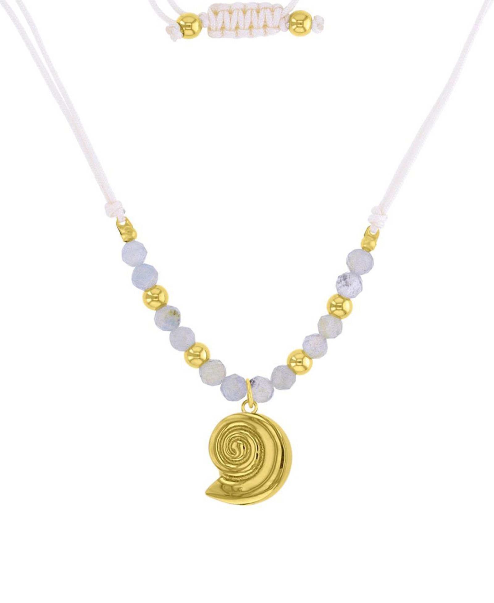 Ожерелье ROXY Waterproof Yellow Beads Labradorite Adjustable