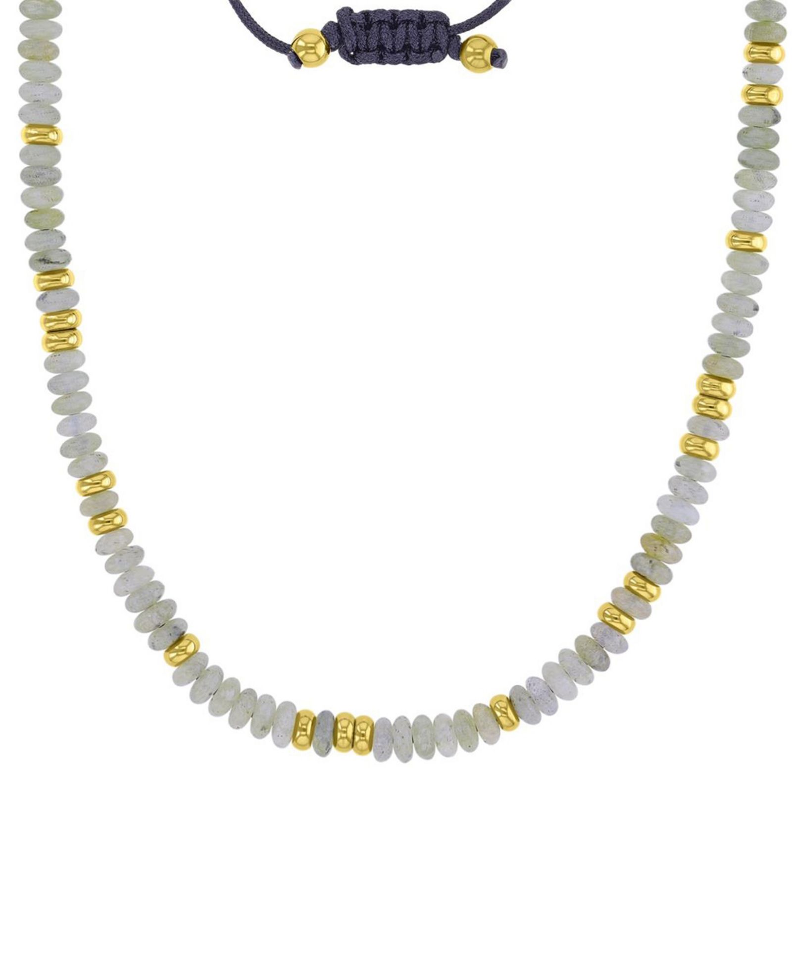 Ожерелье ROXY Waterproof Yellow Beads Labradorite Adjustable