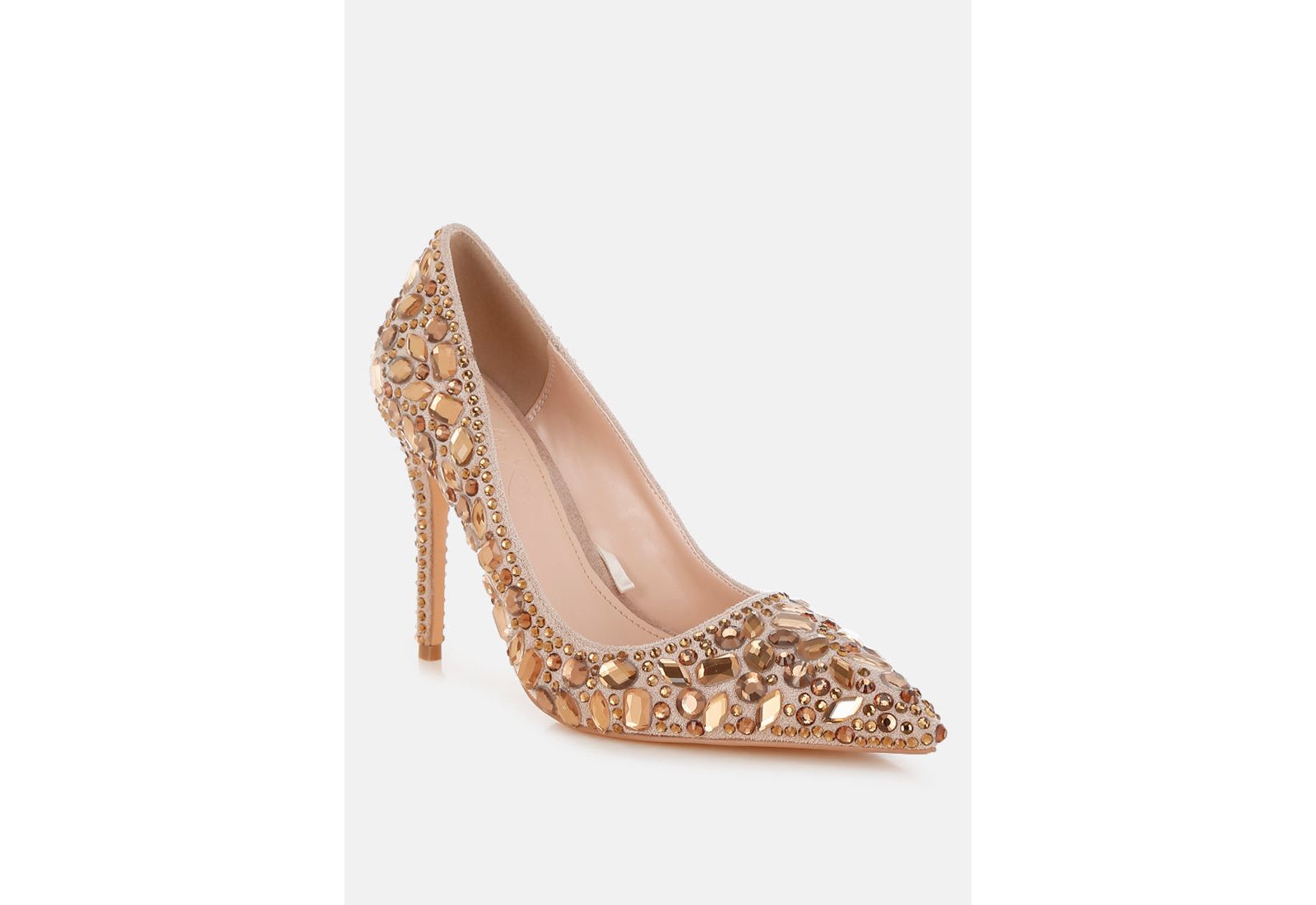 London Rag Women's Iceout Diamante and Rhinestone Embellishments Pumps