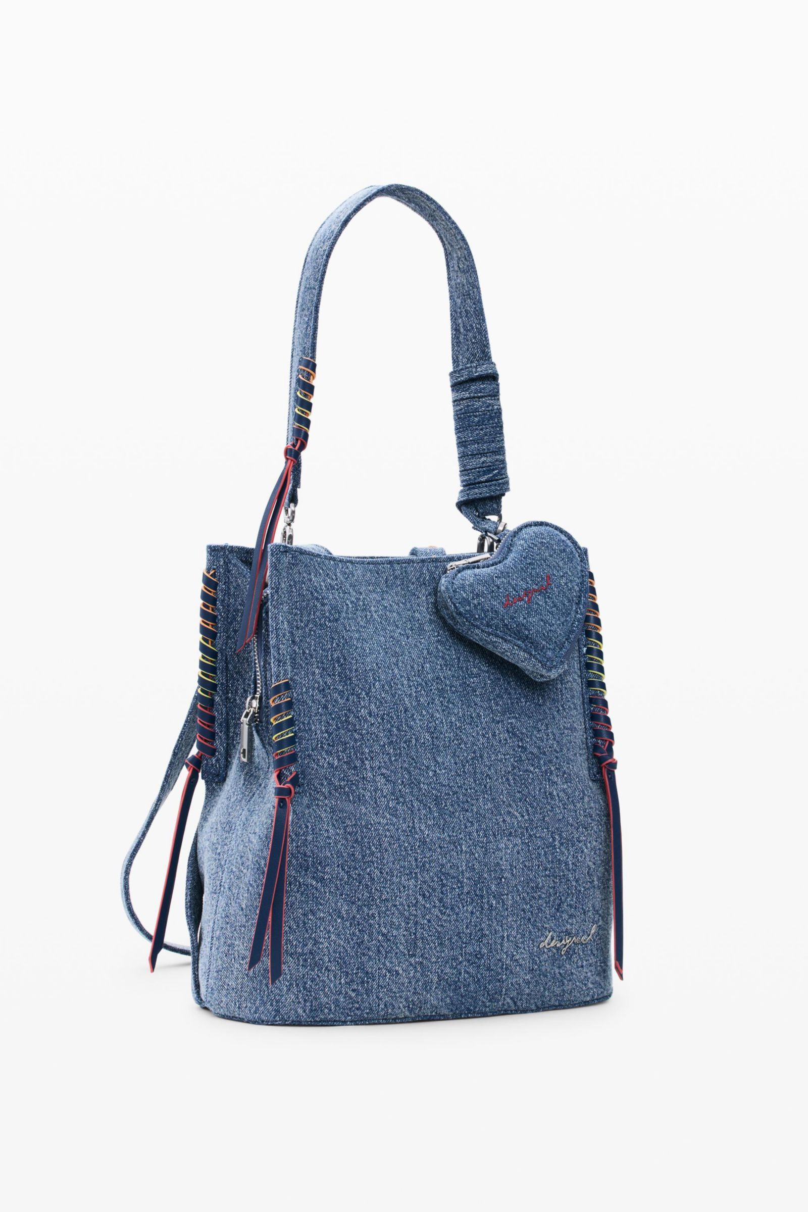 Desigual Women's Small denim heart backpack