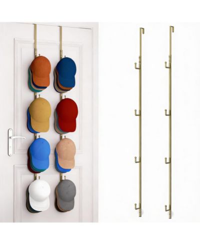 YIGII Over Door Hat Rack - Holds 40 Caps