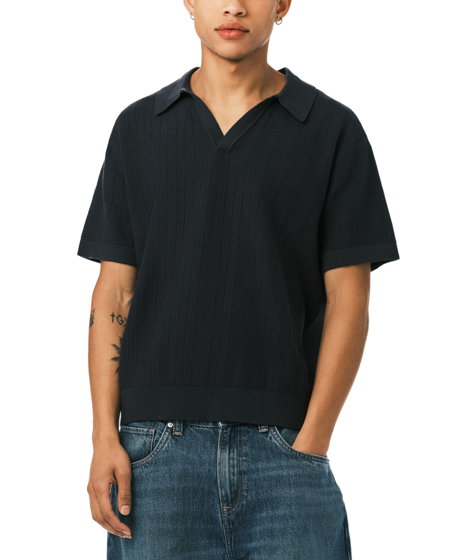 Мужской поло-свитер Buffalo David Bitton Wortex Short-Sleeve
