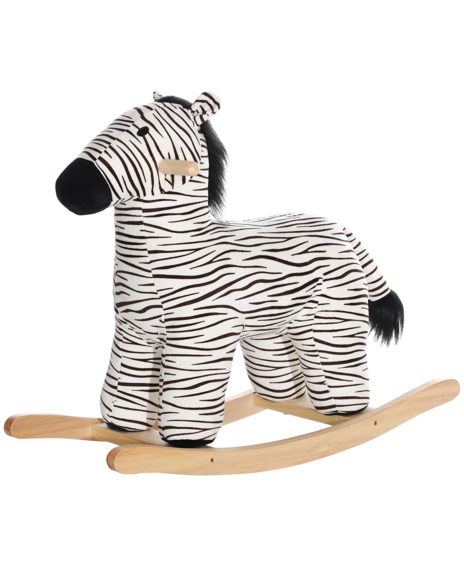 HONGGE Plush Rocking Horse Ride-On с эффектом звука для детей от 2 до 4 лет