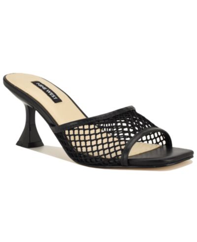 Женские нарядные сандалии Nine West Cabana Mesh на каблуке