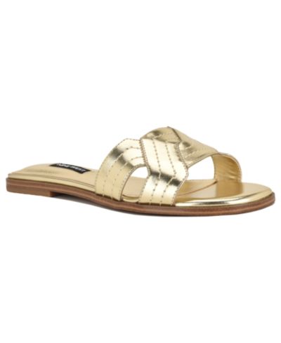 Женские сандалии Nine West Gammy Criss-Cross Flat Slip-On
