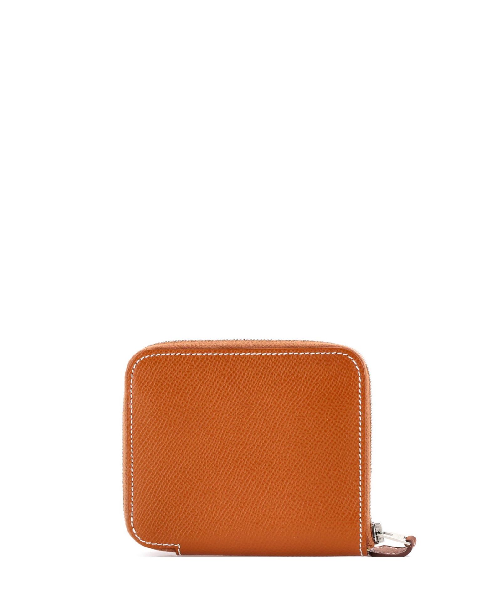 Pre-Owned HERMÉS Compact Zipengo Chaine d'Ancre Card Holder Leather