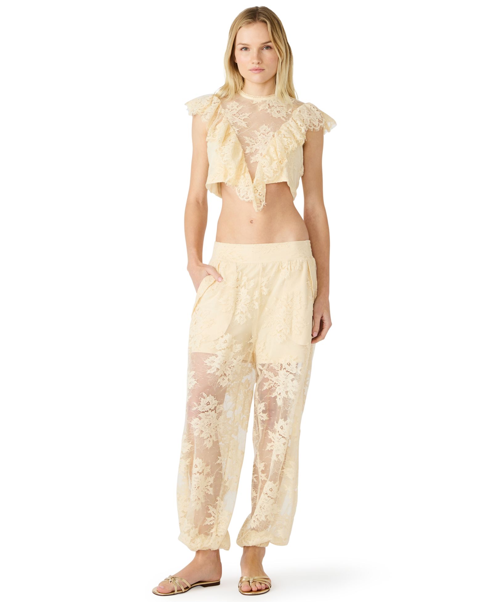 Steve Madden Women's High-Rise Ankle-Length Faya Pants