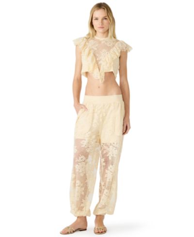 Steve Madden Women's High-Rise Ankle-Length Faya Pants