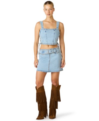 Женский топ Steve Madden Women's Babe с квадратным вырезом