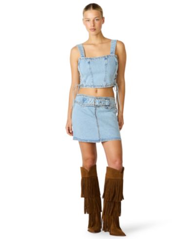 Steve Madden Women's High-Rise Mini Skirt