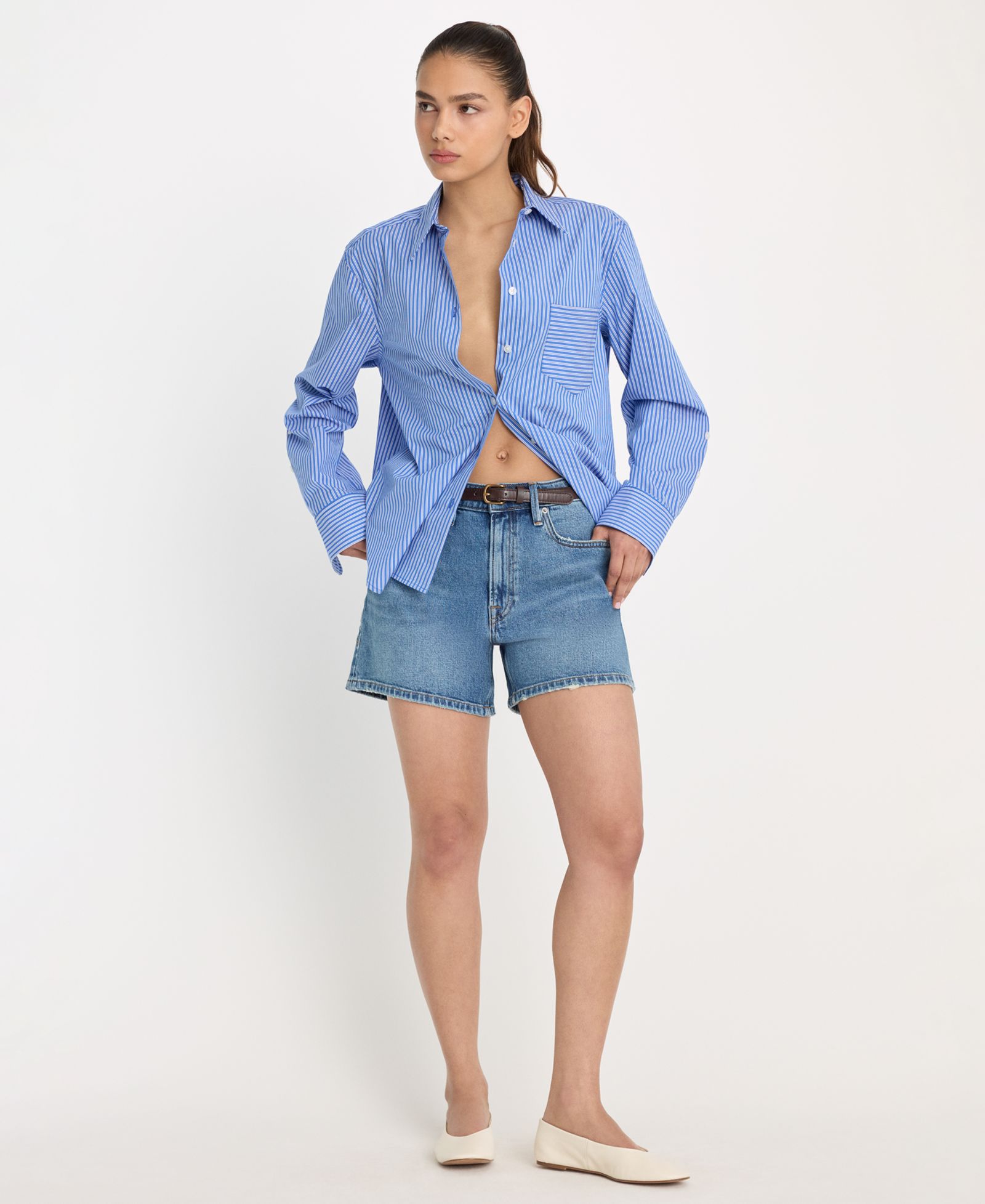 Good American Женские шорты Good Everyday Mid-Rise