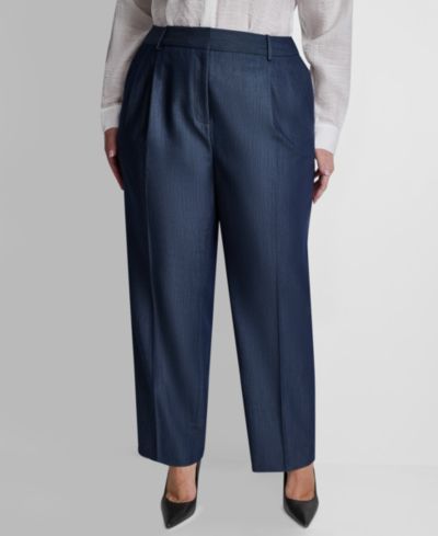 Брюки DKNY Plus Size Mid-Rise Pleated