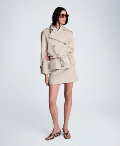 Женский тренч Kenneth Cole с поясом и завышенной талией