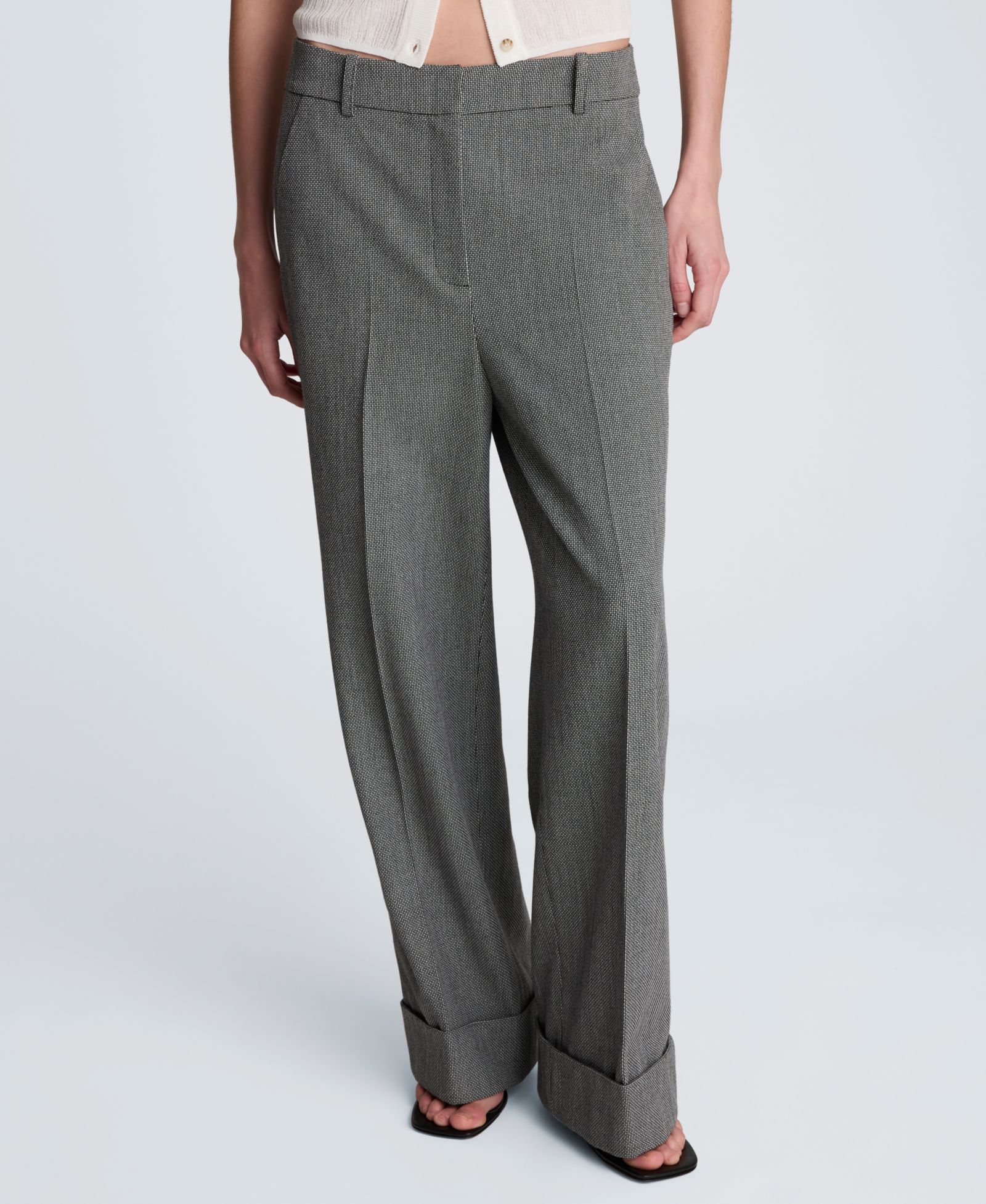 Kenneth Cole Women's High-Rise Wide-Leg Pants