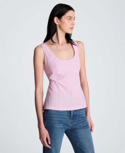 Kenneth Cole Women's Fitted Sleeveless Bodice with Back Cut out