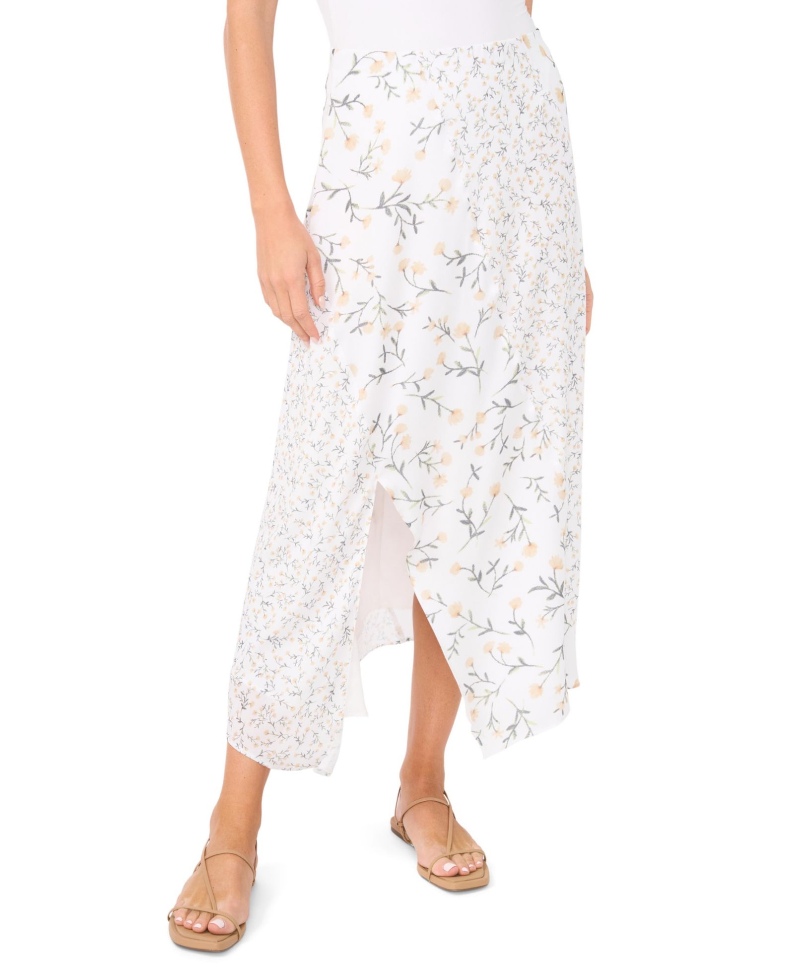 1.STATE Women's Combo Asymmetric Maxi Skirt