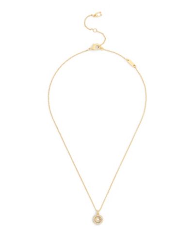 Подвеска COACH Faux Stone Signature C Mother of Pearl