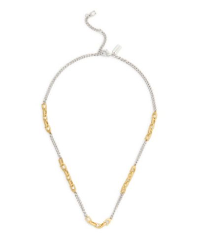 Колье COACH Two-Tone Signature C Mixed Chain