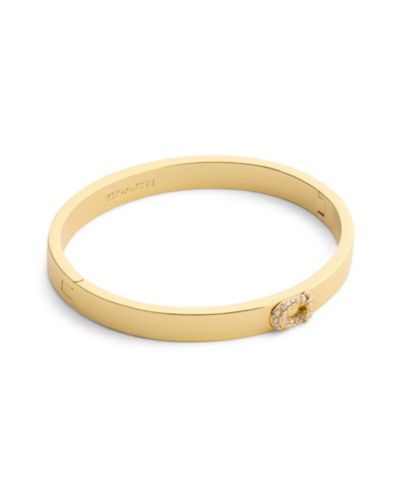 Браслет-бэнгл COACH с искусственным камнем Pavé Signature C