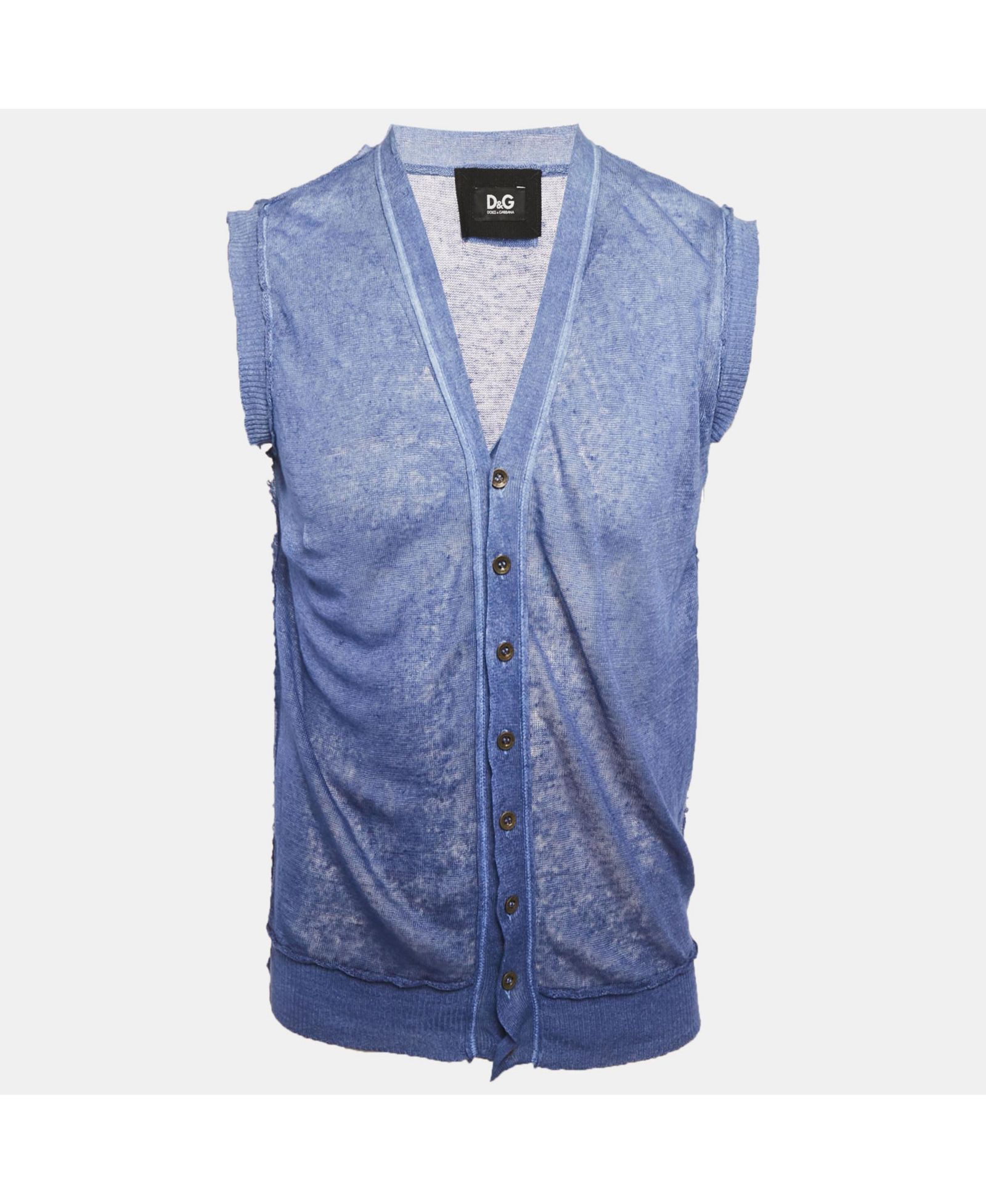 Мужской трикотажный жилет Dolce & Gabbana Blue Ombre (б/у)