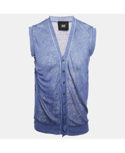 Мужской трикотажный жилет Dolce & Gabbana Blue Ombre (б/у)