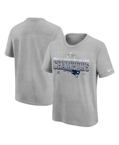Nike Детская футболка New England Patriots 2025 AFC Champions Locker Room Trophy Collection Gray