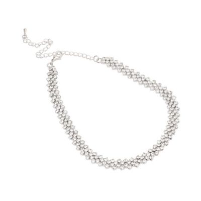 Серьги-чокер SOHI Women's серебристого цвета