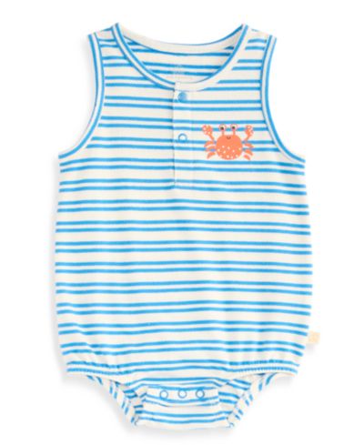 First Impressions Baby Boys' 0M-24M Crab Henley Cotton Sunsuit, Macy's Exclusive