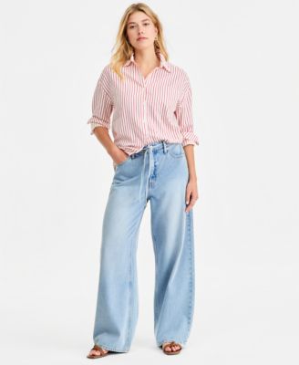 Женские джинсы On 34th High-Rise Wide-Leg Soft Denim, Regular & Short
